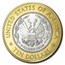 2000-W Gold/Platinum $10 Commem Library of Congress BU (Capsule)