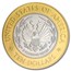 2000-W Gold/Platinum $10 Commem Library of Congress MS-70 PCGS