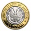 2000-W Gold/Platinum $10 Commem Library of Congress Pf (Box/COA)