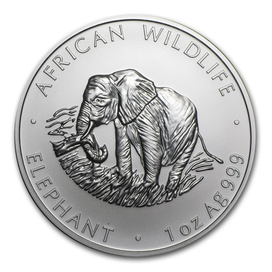 2000 Zambia 1 oz Silver Elephant BU 2000 Zambia 1 oz Silver Elephant BU