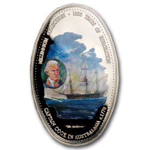 2000 Zambia 1000 Kwacha Captain Cook Proof 2000 Zambia 1000 Kwacha Captain Cook Proof