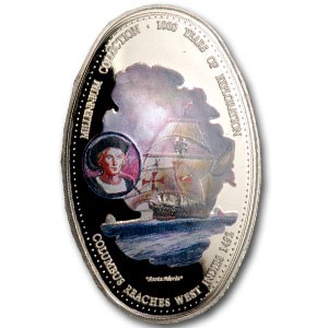 2000 Zambia 1000 Kwacha Christopher Columbus Proof 2000 Zambia 1000 Kwacha Christopher Columbus Proof