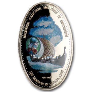 2000 Zambia 1000 Kwacha Leif Eriksson Proof 2000 Zambia 1000 Kwacha Leif Eriksson Proof
