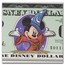 2001 $1.00 (AA) Sorcerer Mickey, Disneyland PMG-63 EPQ (DIS#71)