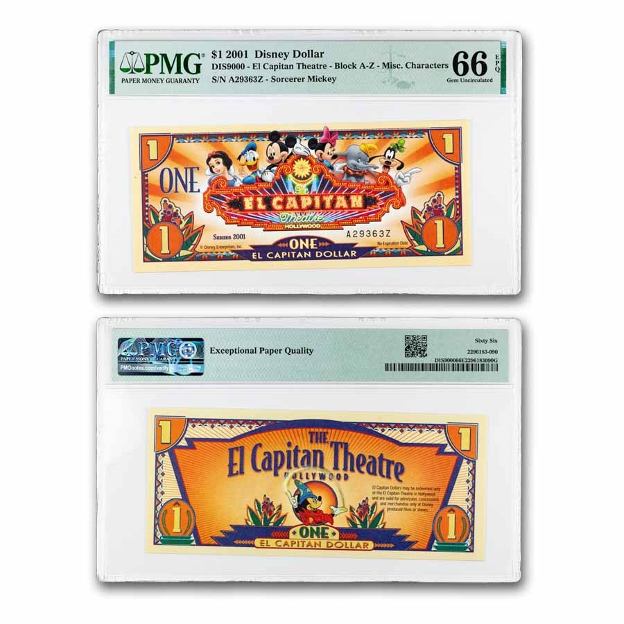 2001 $1.00 (AZ) El Capitan CU-66 EPQ (DIS#9000)