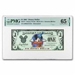 2001 $1.00 (DA) Sorcerer Mickey CU-65 EPQ PMG (DIS#74)