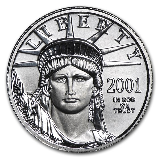 2001 1/10 oz American Platinum Eagle BU 2001 1/10 oz American Platinum Eagle BU