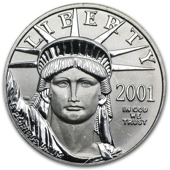 2001 1/2 oz American Platinum Eagle BU