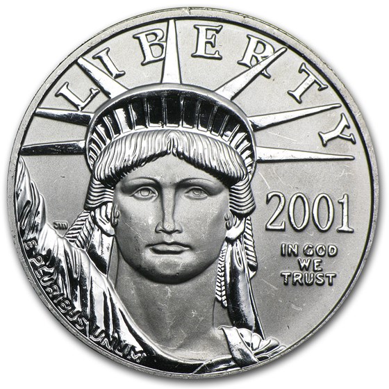 2001 1/2 oz American Platinum Eagle BU 2001 1/2 oz American Platinum Eagle BU