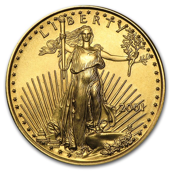2001 1/4 oz American Gold Eagle BU
