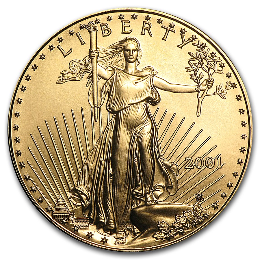 2001 1 oz American Gold Eagle BU