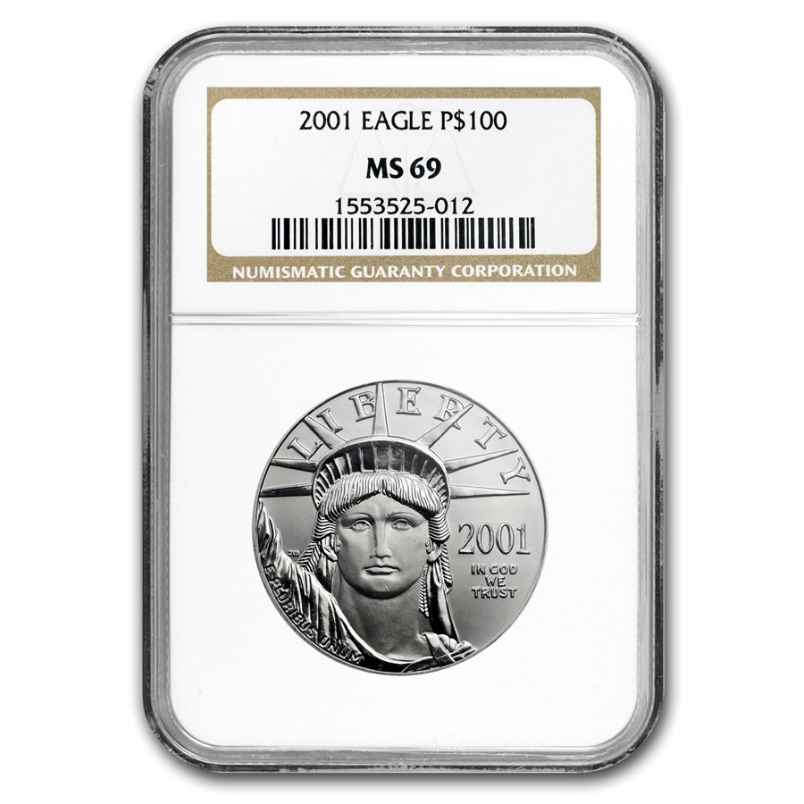 2001 1 oz American Platinum Eagle MS-69 NGC