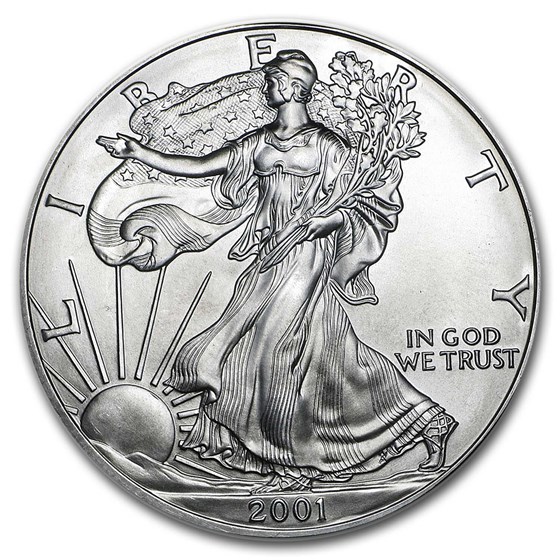 2001 1 oz American Silver Eagle BU