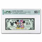 2001 $10.00 (AA) Vacation M & M, (DIS#73) CU-65 EPQ PMG