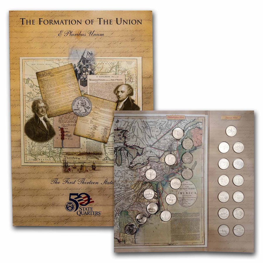 2001 50 State Quarters Formation of the Union Set BU
