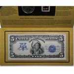 2001 American Buffalo $1 Silver Commem Coin & Currency Set
