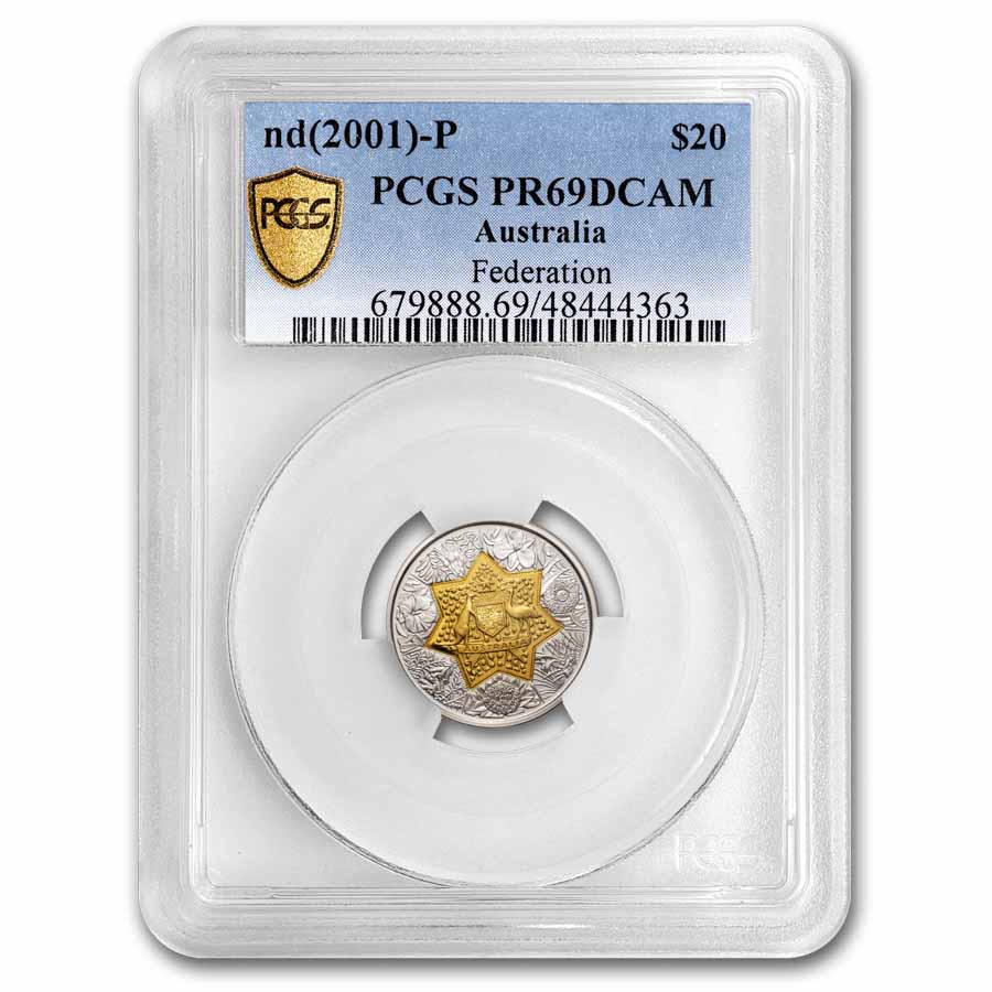 2001 AUS 21st Centenary of Federation Floral Emblems PR-69 PCGS