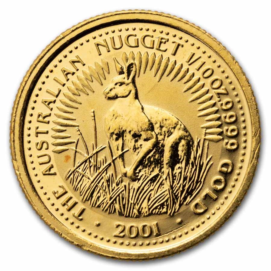 2001 Australia 1/10 Gold Kangaroo BU