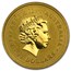 2001 Australia 1/10 oz Gold Lunar Snake BU (Series I)