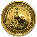 2001 Australia 1/10 oz Gold Nugget