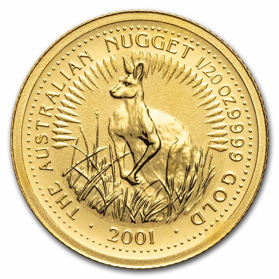 2001 Australia 1/20 Gold Kangaroo BU 2001 Australia 1/20 Gold Kangaroo BU