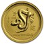 2001 Australia 1/20 oz Gold Lunar Snake BU (Series I)