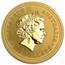 2001 Australia 1 oz Gold Lunar Snake BU (Series I)