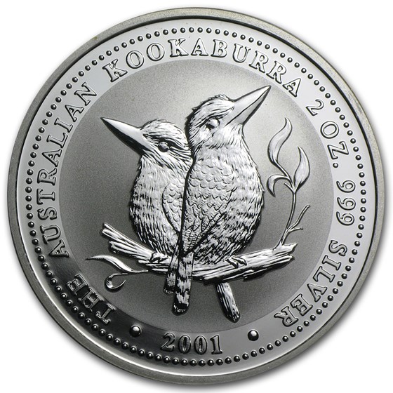 2001 Australia 2 oz Silver Kookaburra BU 2001 Australia 2 oz Silver Kookaburra BU