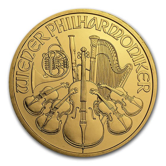 2001 Austria 1 oz Gold Philharmonic BU 2001 Austria 1 oz Gold Philharmonic BU
