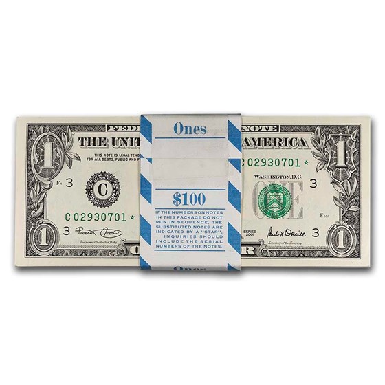 2001* (C-Phila) $1 FRN CU (Fr#1926-C*) Star, 100 Consec 2001* (C-Phila) $1 FRN CU (Fr#1926-C*) Star, 100 Consec