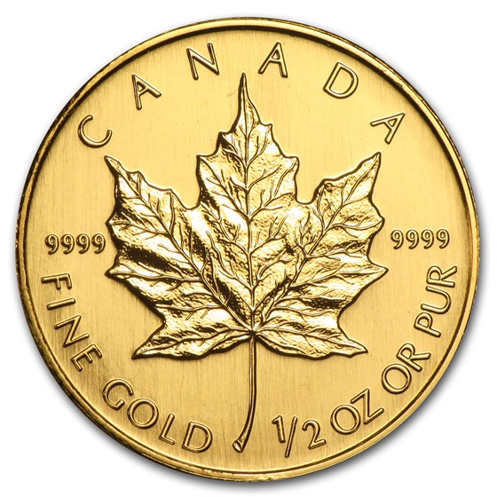 2001 Canada 1/2 oz Gold Maple Leaf BU 2001 Canada 1/2 oz Gold Maple Leaf BU