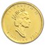2001 Canada 1/20 oz Gold Maple Leaf BU