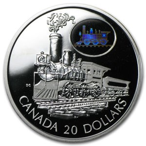 2001 Canada 1 oz Silver $20 The Scotia Train 2001 Canada 1 oz Silver $20 The Scotia Train