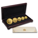 2001 Canada 5-Coin Gold Maple Leaf Viking Heritage Set