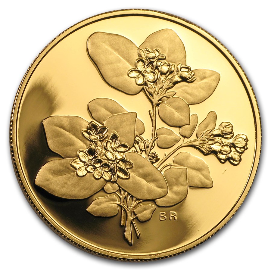 2001 Canada Gold $350 Mayflower .99999 Proof