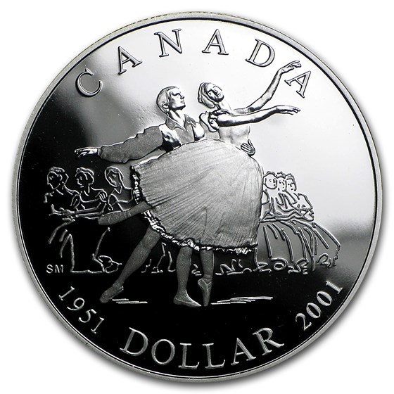 2001 Canada Silver Dollar Proof (Canada National Ballet) 2001 Canada Silver Dollar Proof (Canada National Ballet)