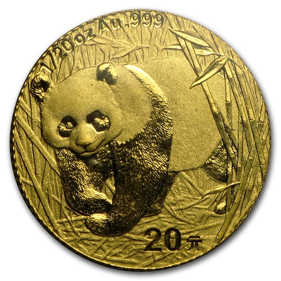 2001 China 1/20 oz Gold Panda BU (Sealed) 2001 China 1/20 oz Gold Panda BU (Sealed)
