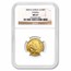 2001 China 1/4 oz Gold Panda MS-67 NGC