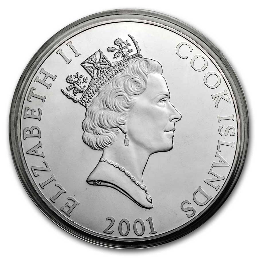 2001 Cook Islands Silver $500 