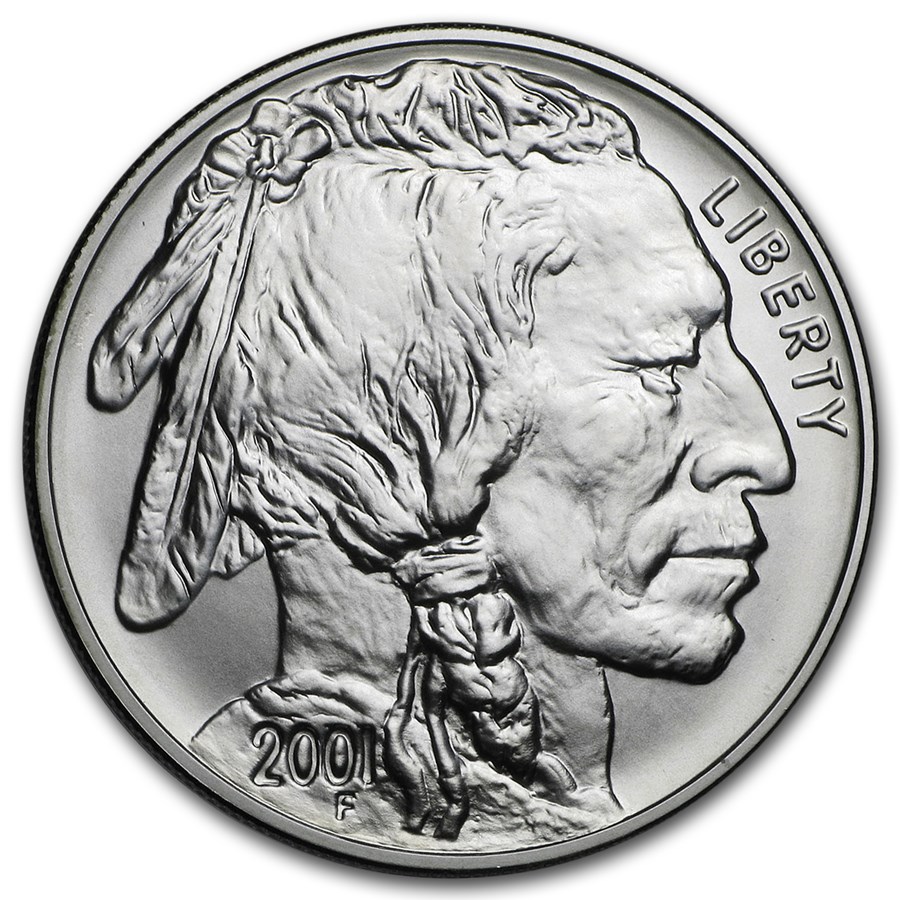 2001-D Buffalo $1 Silver Commem BU (w/Box & COA)