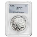 2001-D Buffalo $1 Silver Commem MS-69 PCGS