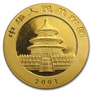 2001-D China 1 oz Gold Panda BU (Sealed)