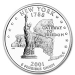 2001-D New York Statehood Quarter 40-Coin Roll BU