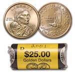 2001-D Sacagawea Dollar (25-Coin Mint Roll) BU