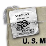 2001-D Vermont Statehood Quarter $25 Sealed Mint Bag BU