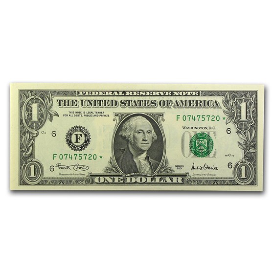 2001 (F-Atlanta) $1.00 FRN CU (Star Note) 2001 (F-Atlanta) $1.00 FRN CU (Star Note)