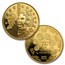 2001 France 2-Coin Gold & Silver Euro Conversion Proof Set