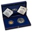 2001 France 2-Coin Gold & Silver Euro Conversion Proof Set