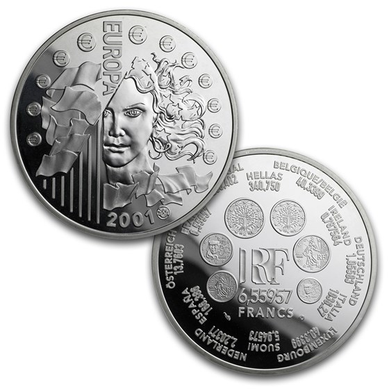 Buy 2001 France Gold Silver Euro Conversion Coins Proof Set APMEX