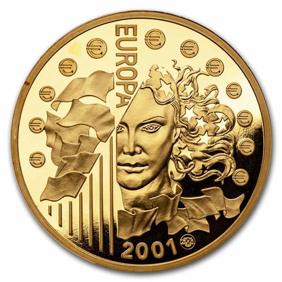 2001 France Proof Gold €100 Europa (Last Conversion Coin) 2001 France Proof Gold €100 Europa (Last Conversion Coin)